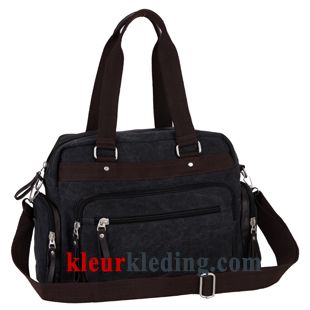 Schoudertas Messenger Tas Handtas Student Canvas Vintage Nieuw Heren Blauw