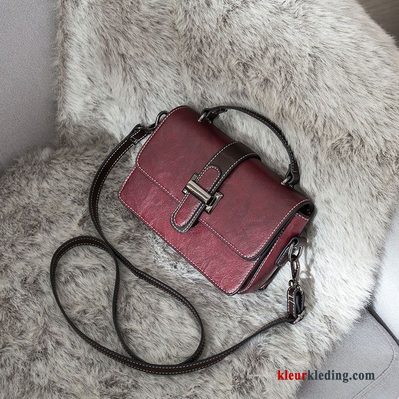 Schoudertas Mode Vintage Mini Tas Dames Alle Wedstrijden Casual Nieuw Bruine