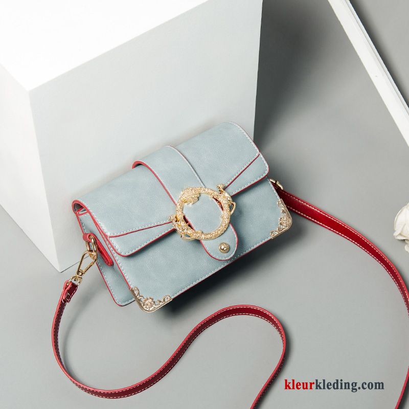 Schoudertas Nieuw Alle Wedstrijden Casual Ketting Mini Messenger Tas Student Dames Blauw Roze