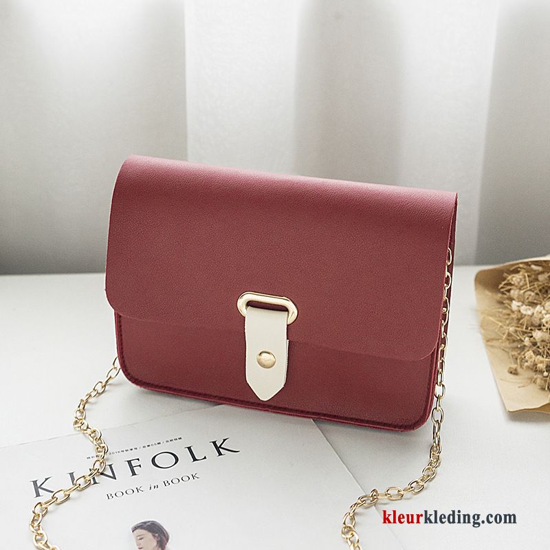 Schoudertas Nieuw Ketting 2019 Tas Dames Mode Zomer Trend Rood