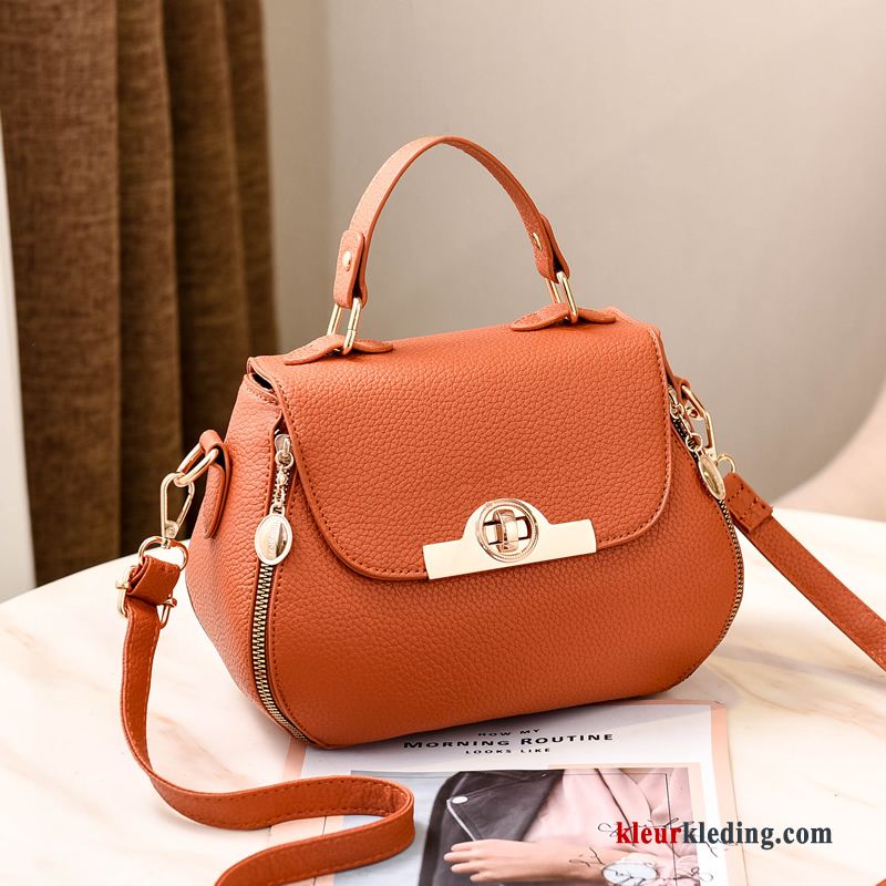 Schoudertas Nieuw Tas Mini Messenger Tas 2019 Dames Gemengde Kleuren Trend Rood