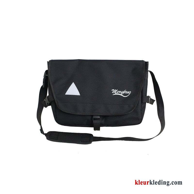 Schoudertas Straat Heren Trend Rugzak Schooltas Messenger Tas Hiphop Geel