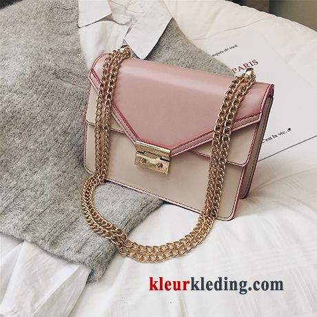 Schoudertas Tas Mode Alle Wedstrijden Super Roze Nieuw Dames Ketting