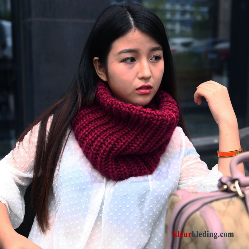 Sjaal Student Herfst Slabbetje Nieuw Pullover Dames Grijs Verdikken