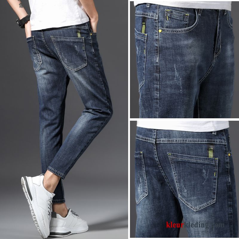 Slim Fit Spijkerbroek Jeans Heren Rechtdoor Trendy Merk Zwart Voorjaar Mannelijk