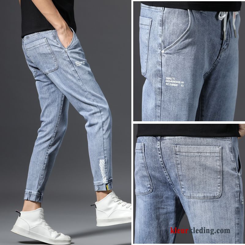 Slim Fit Spijkerbroek Jeans Heren Rechtdoor Trendy Merk Zwart Voorjaar Mannelijk