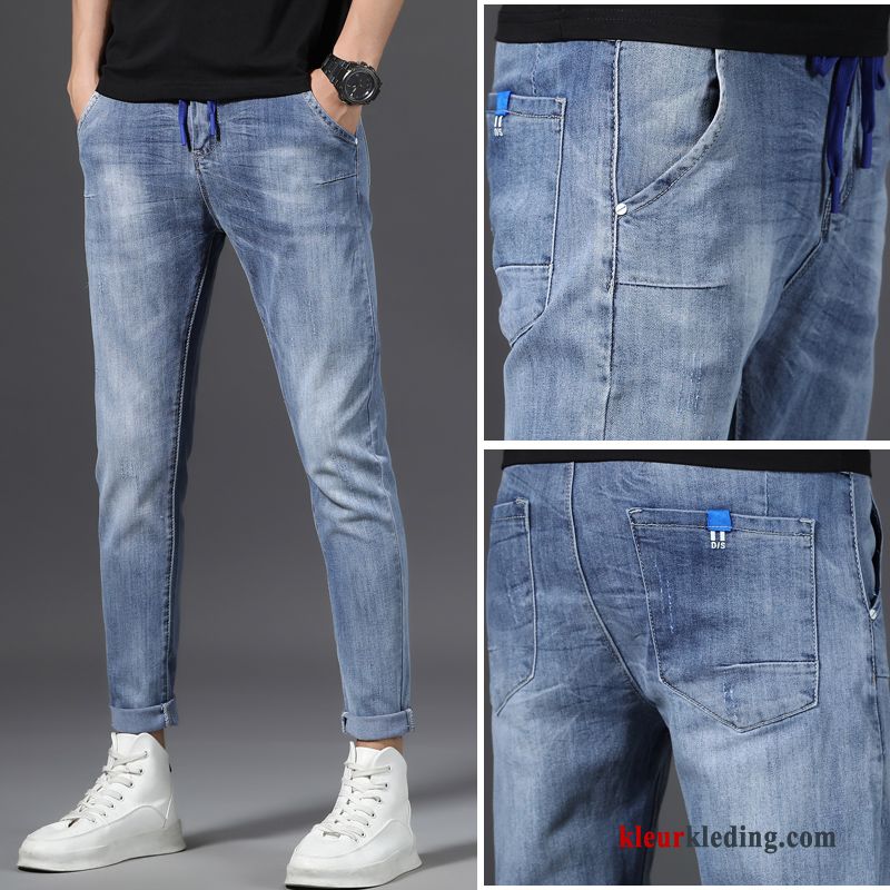 Slim Fit Spijkerbroek Jeans Heren Rechtdoor Trendy Merk Zwart Voorjaar Mannelijk