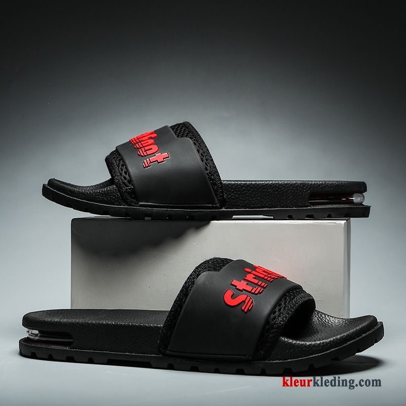 Slipper Bovenkleding Persoonlijk Antislip Outdoor Pantoffels Mannen Trend Strand Heren Zwart