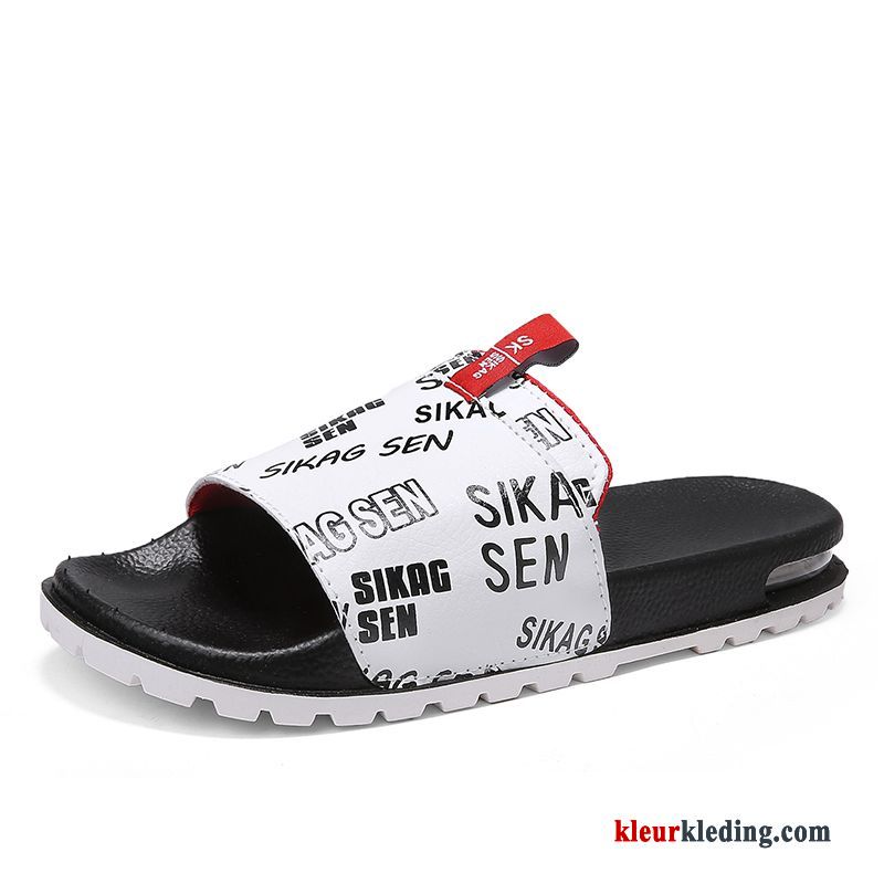 Slipper Persoonlijk Antislip Zomer Trend Outdoor Pantoffels Bovenkleding Sandaal Heren Wit