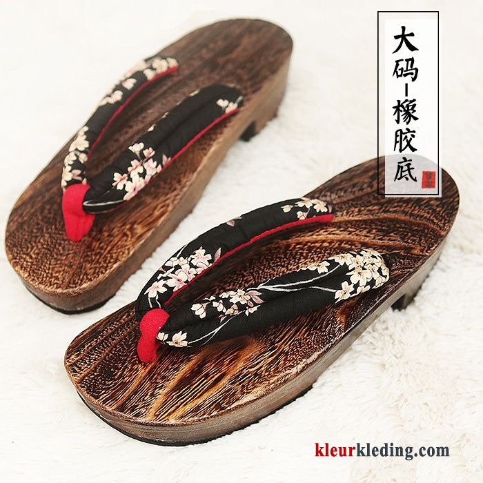 Slipper Schoenen Kleur Vrouwen Rubber Houten Dames