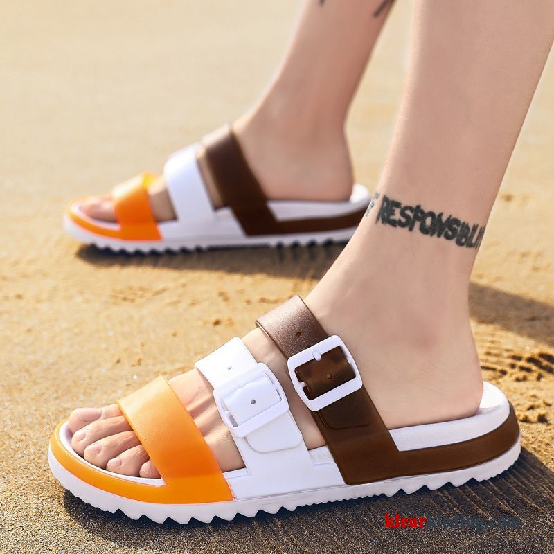 Slipper Strand Outdoor Bovenkleding Sandaal Trend Mode Zomer Slijtvastheid Heren Rood