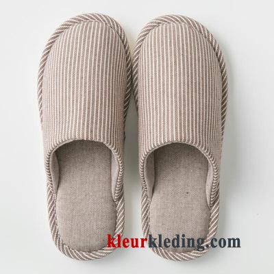 Slipper Zachte Zolen Lovers Antislip Binnen Vrouwen Warm Pantoffels Herfst Heren Grijs