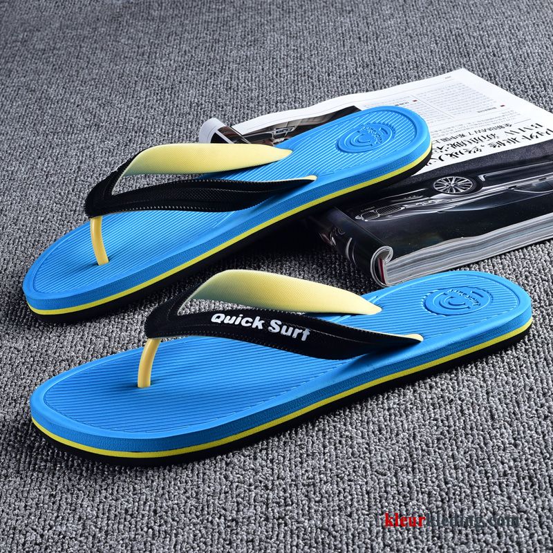 Slipper Zomer 2018 Mannen Rubber Schoenen Outdoor Trend Strand Heren Blauw