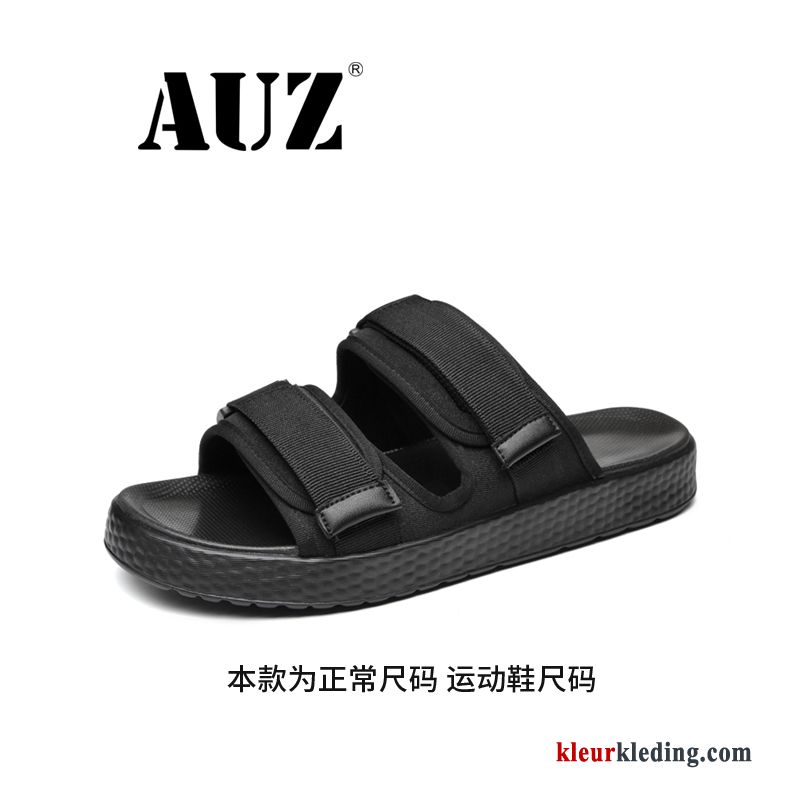 Slipper Zomer Bovenkleding Pantoffels Trend Antislip Mode Mannen Outdoor Heren Zwart