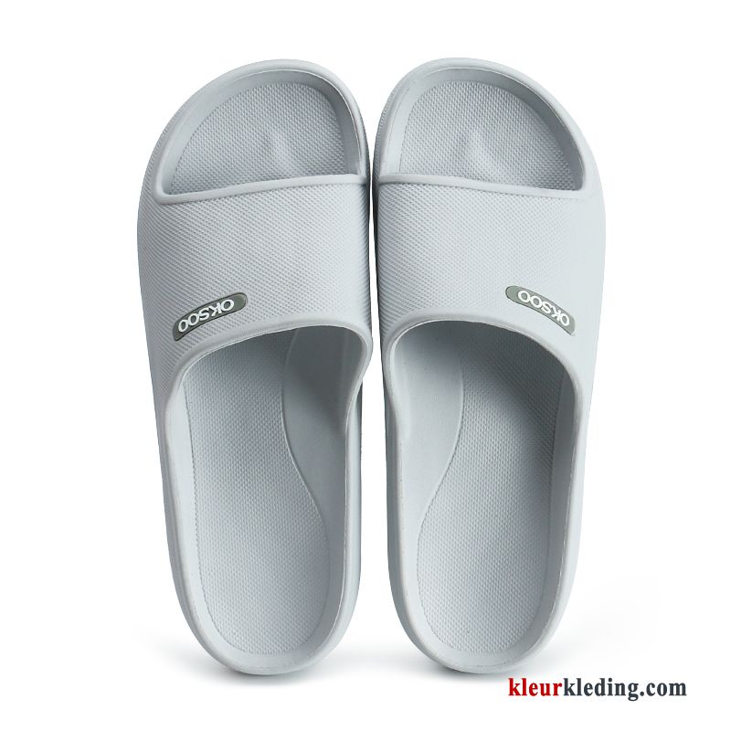 Slippers Mannen Lovers Zomer Binnen Badkamer Vrouwen Antislip Heren Grijs