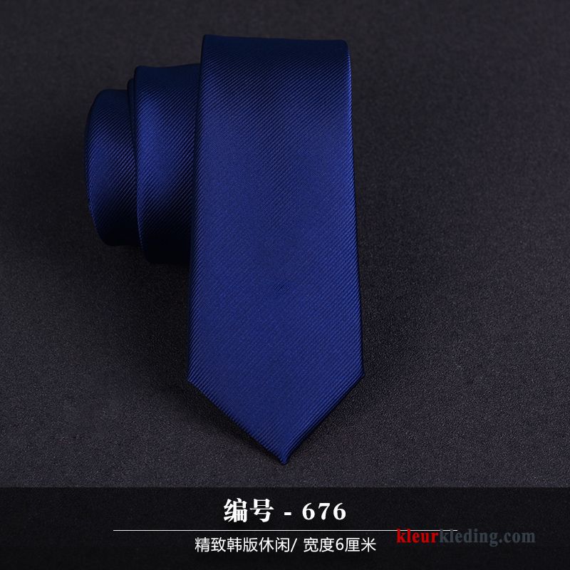 Smal Bruidegom Huwelijk Heren Stropdas Keperbinding Business Casual Blauw Zwart Zilver