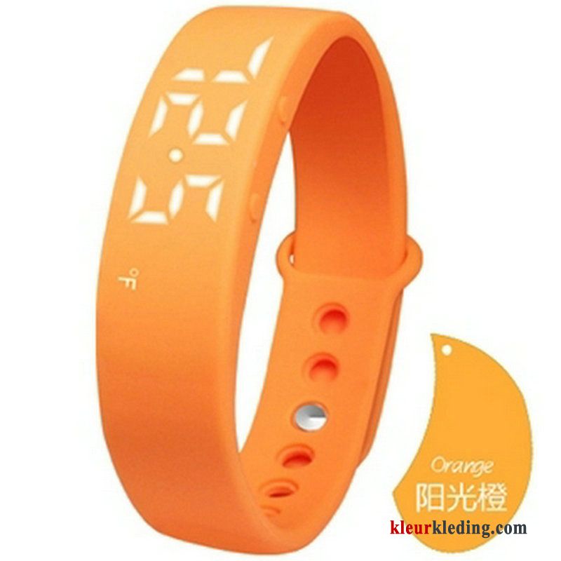 Sport Horloge Nieuw Dames Student Kind Trend Heren Oranje