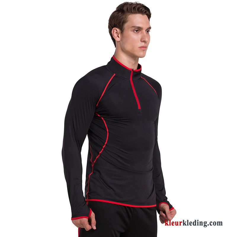 Sportkleding Ademende T-shirts Elastiek Lange Mouwen Running Kleding Snel Droog Casual Opleiding Heren