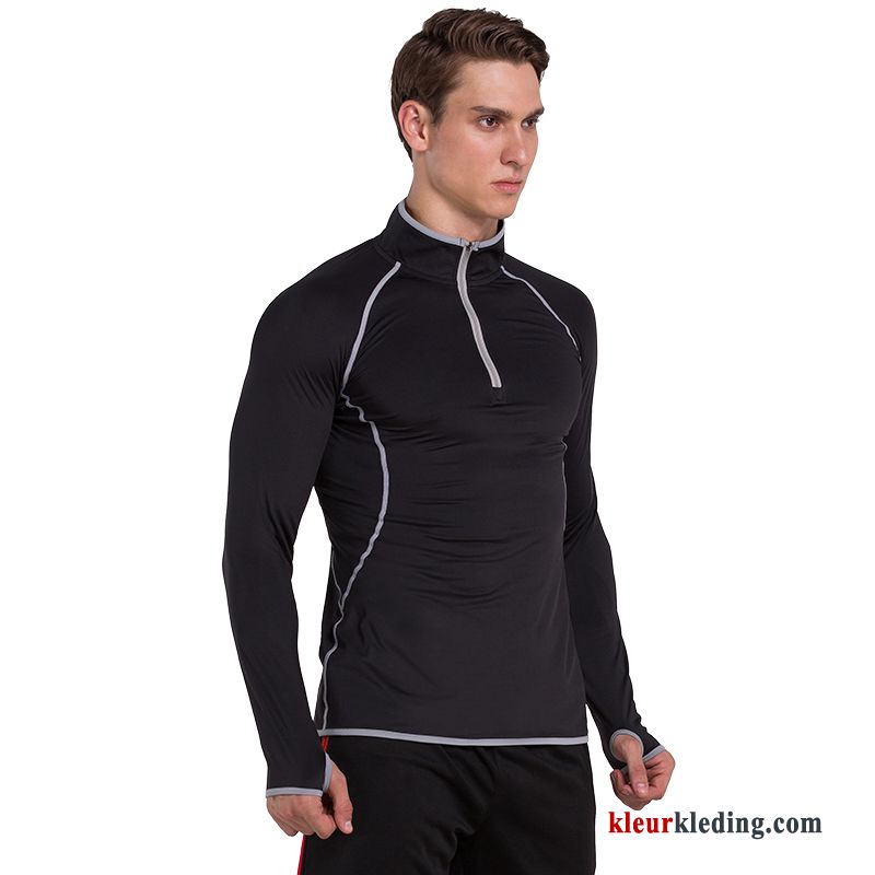 Sportkleding Ademende T-shirts Elastiek Lange Mouwen Running Kleding Snel Droog Casual Opleiding Heren