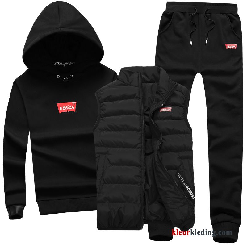 Sportkleding Heren Dikke Nieuw Winter Casual Sport Pak Hoodie