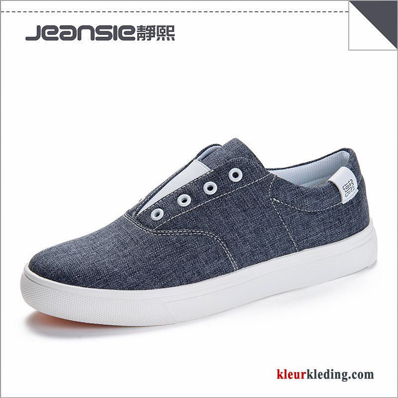 Sportschoenen Trend Casual Laag Plat Sport Mannen Canvas Skateboard Schoenen Heren Groen