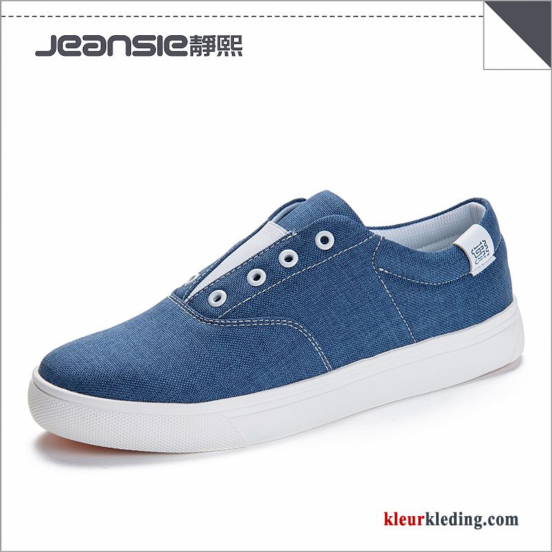 Sportschoenen Trend Casual Laag Plat Sport Mannen Canvas Skateboard Schoenen Heren Groen