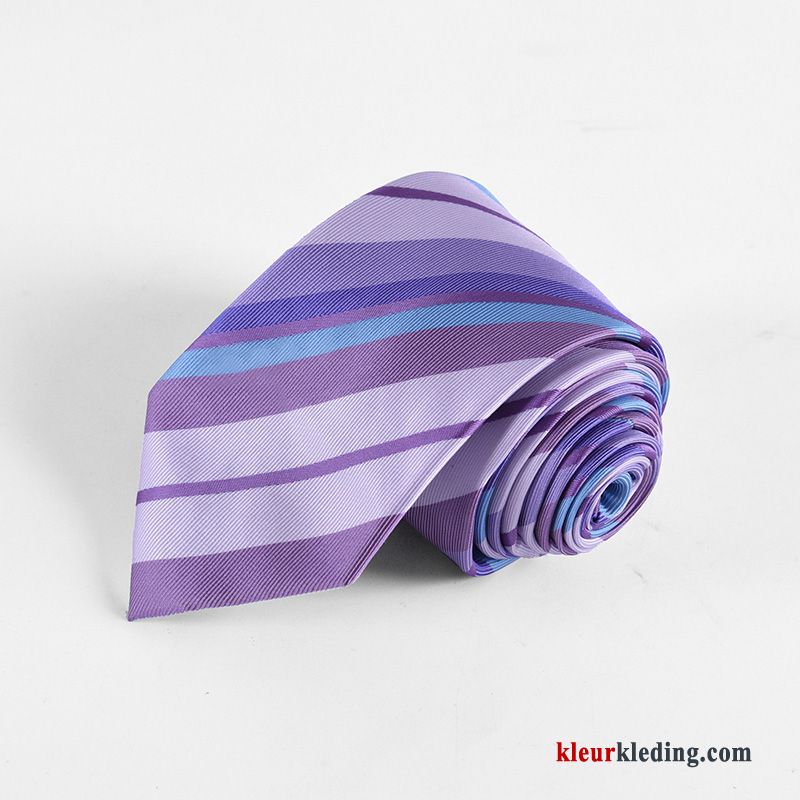 Stropdas Geklede Business Werk Bruidegom Casual Student Heren Purper Rood Zwart