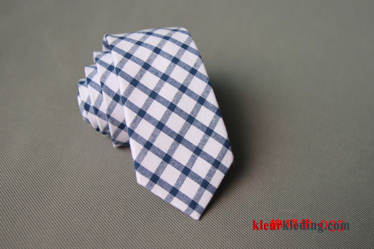 Stropdas Vintage Casual Mode 100% Katoen 6 Centimeter Heren Van Katoen Geel