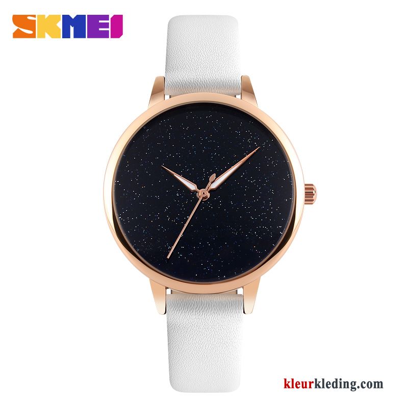 Student Horloge Dames Eenvoudig Mini Elegante Persoonlijkheid Waterdicht Wit