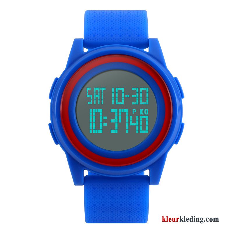 Student Waterdicht Meisje Horloge Heren Mode Wit