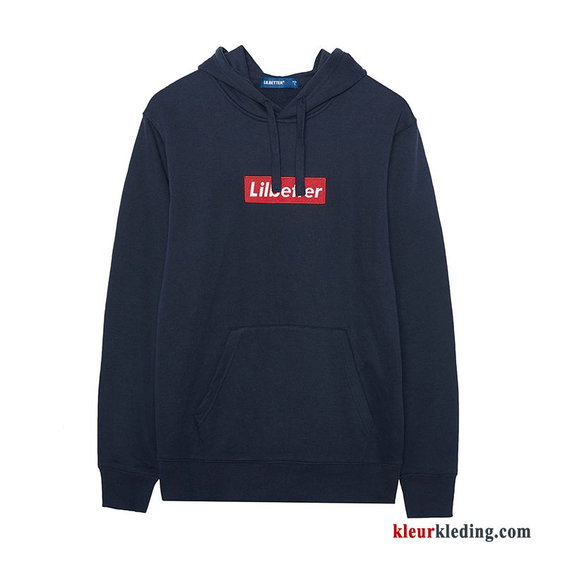 Student Zwart Mannelijk Straat Hoodie Jas Sport Heren