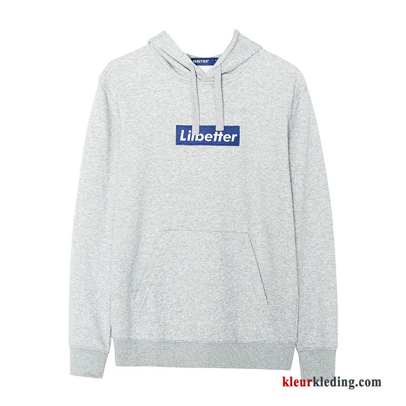 Student Zwart Mannelijk Straat Hoodie Jas Sport Heren