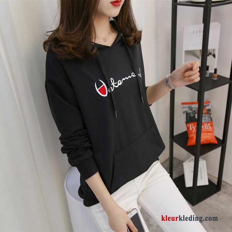 T-shirt Lange Mouw Trend Losse Dames 2018 Nieuw Lange Mouwen Winter Kleding Hoodie