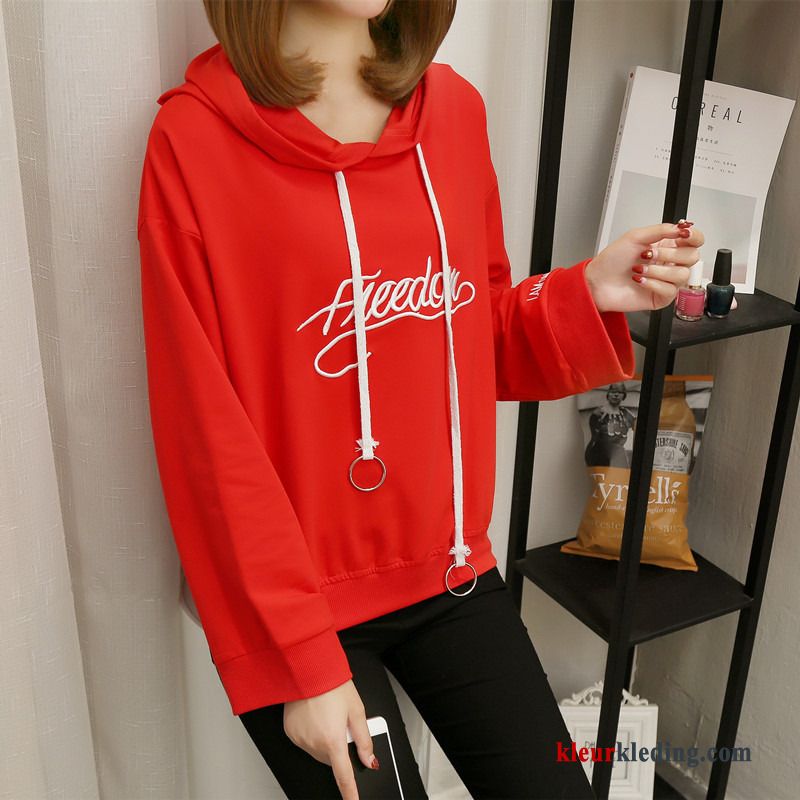 T-shirt Lange Mouw Trend Losse Dames 2018 Nieuw Lange Mouwen Winter Kleding Hoodie