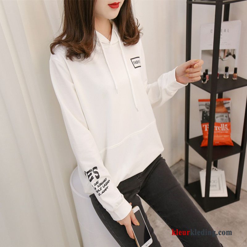 T-shirt Lange Mouw Trend Losse Dames 2018 Nieuw Lange Mouwen Winter Kleding Hoodie