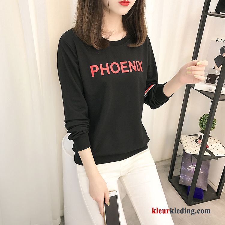 T-shirt Lange Mouw Trend Losse Dames 2018 Nieuw Lange Mouwen Winter Kleding Hoodie