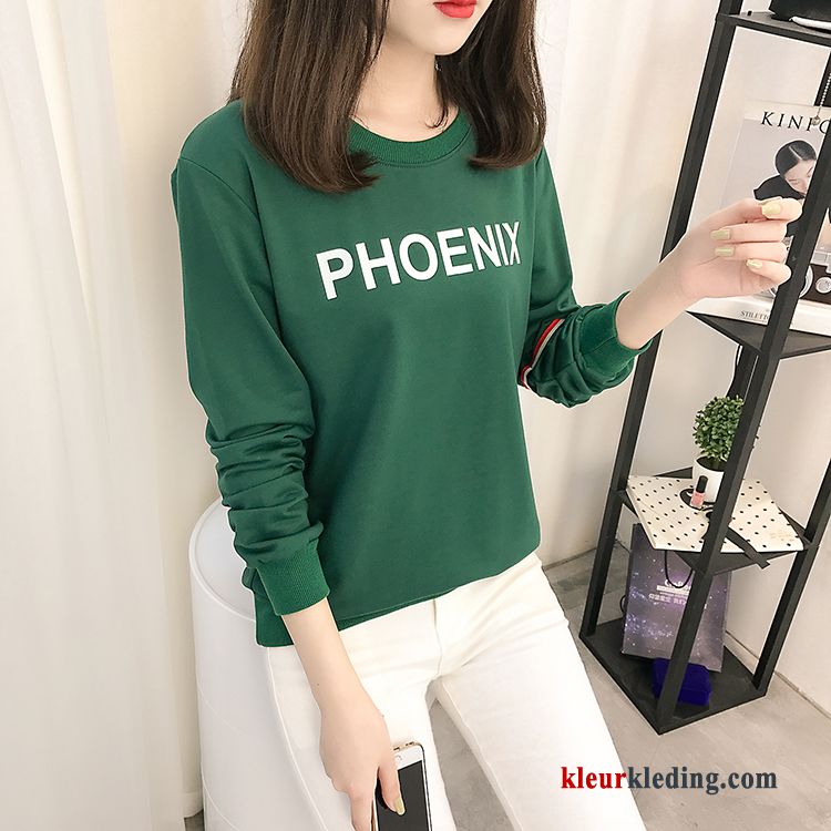 T-shirt Lange Mouw Trend Losse Dames 2018 Nieuw Lange Mouwen Winter Kleding Hoodie