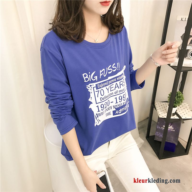 T-shirt Lange Mouw Trend Losse Dames 2018 Nieuw Lange Mouwen Winter Kleding Hoodie