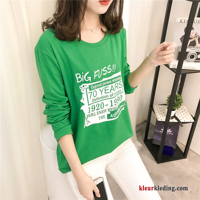 T-shirt Lange Mouw Trend Losse Dames 2018 Nieuw Lange Mouwen Winter Kleding Hoodie