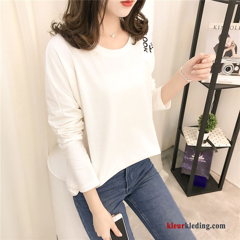 T-shirt Lange Mouw Trend Losse Dames 2018 Nieuw Lange Mouwen Winter Kleding Hoodie