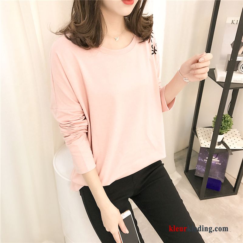 T-shirt Lange Mouw Trend Losse Dames 2018 Nieuw Lange Mouwen Winter Kleding Hoodie