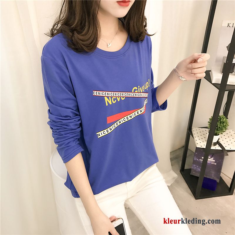 T-shirt Lange Mouw Trend Losse Dames 2018 Nieuw Lange Mouwen Winter Kleding Hoodie