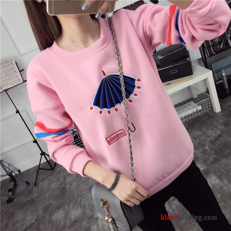 T-shirt Lange Mouw Trend Losse Dames 2018 Nieuw Lange Mouwen Winter Kleding Hoodie