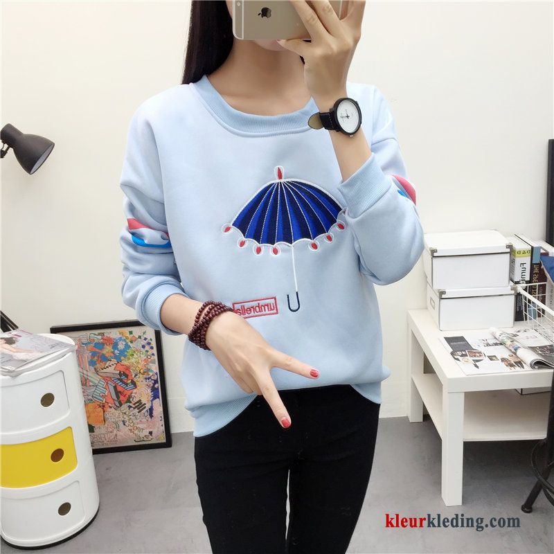 T-shirt Lange Mouw Trend Losse Dames 2018 Nieuw Lange Mouwen Winter Kleding Hoodie