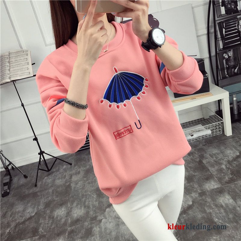 T-shirt Lange Mouw Trend Losse Dames 2018 Nieuw Lange Mouwen Winter Kleding Hoodie