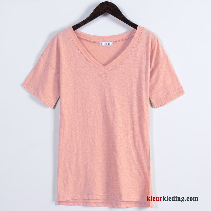 T-shirts Eenvoudige Losse Zomer Katoen Trend Korte Mouw Leggings Dames
