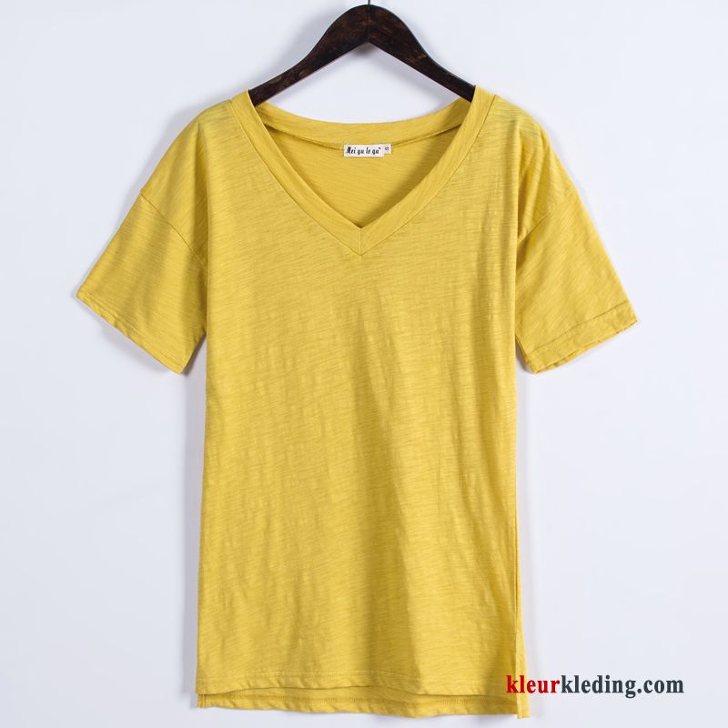 T-shirts Eenvoudige Losse Zomer Katoen Trend Korte Mouw Leggings Dames