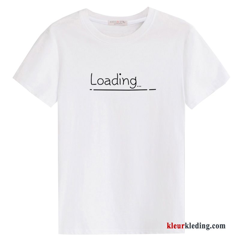 T-shirts Mannelijk Grote Maten Katoen Zomer Ronde Hals Trend Korte Mouw Heren