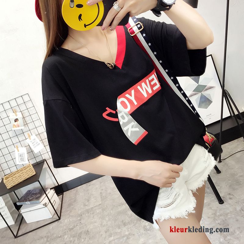 T-shirts Super Korte Mouw Grote Maten 2018 Trend Losse Dames Groot