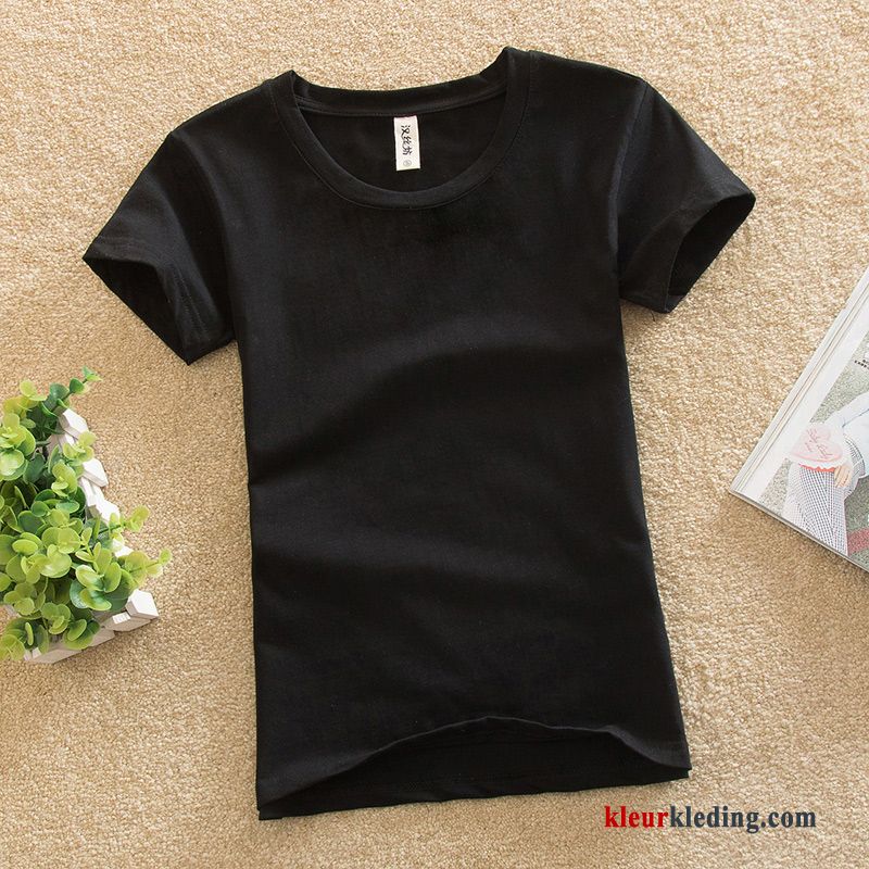 T-shirts Vrouw Wit Zomer Korte Mouw Onderhemd Halve Mouw Nieuw Dames